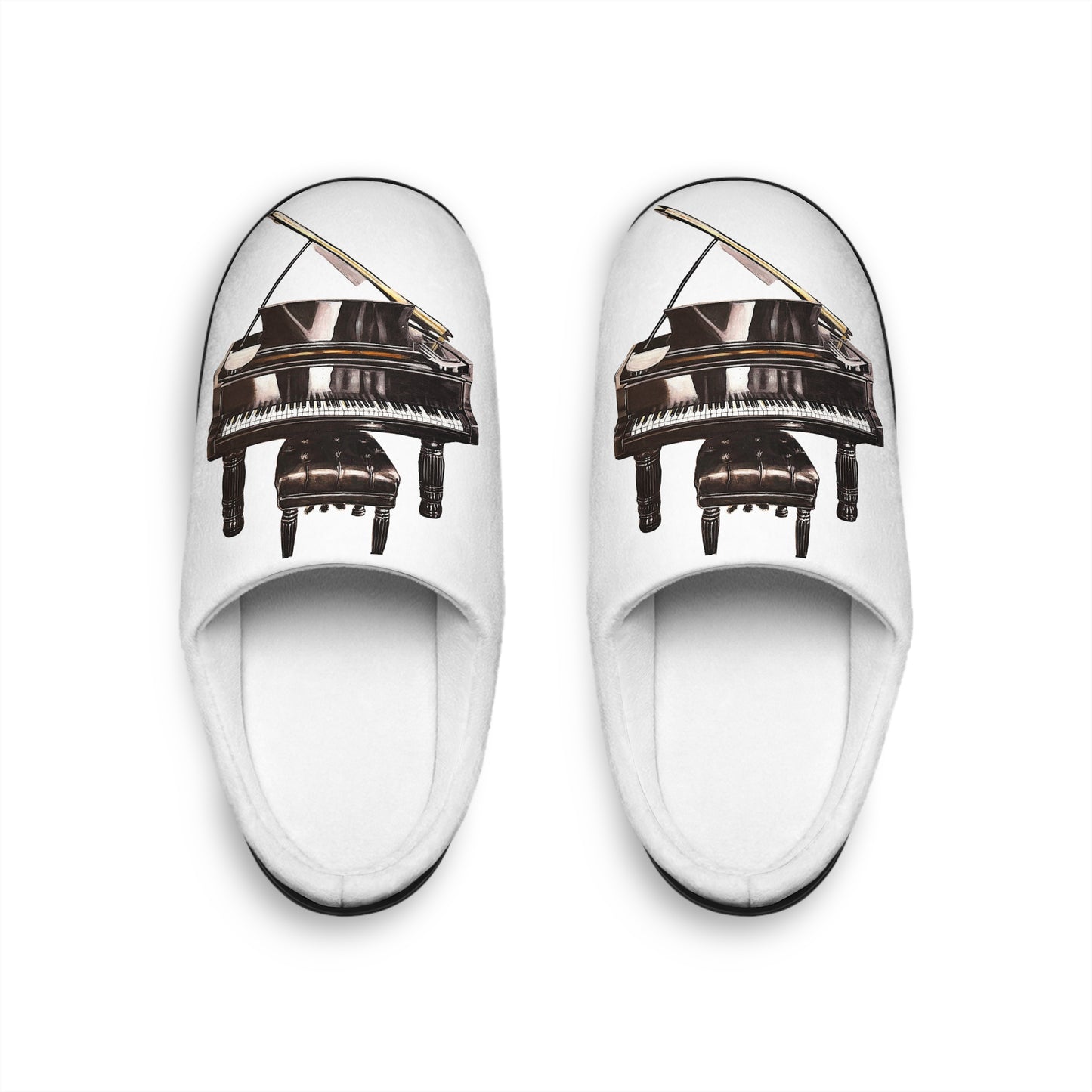 Men's Indoor Slippers, Pianist, Soul Music Collection