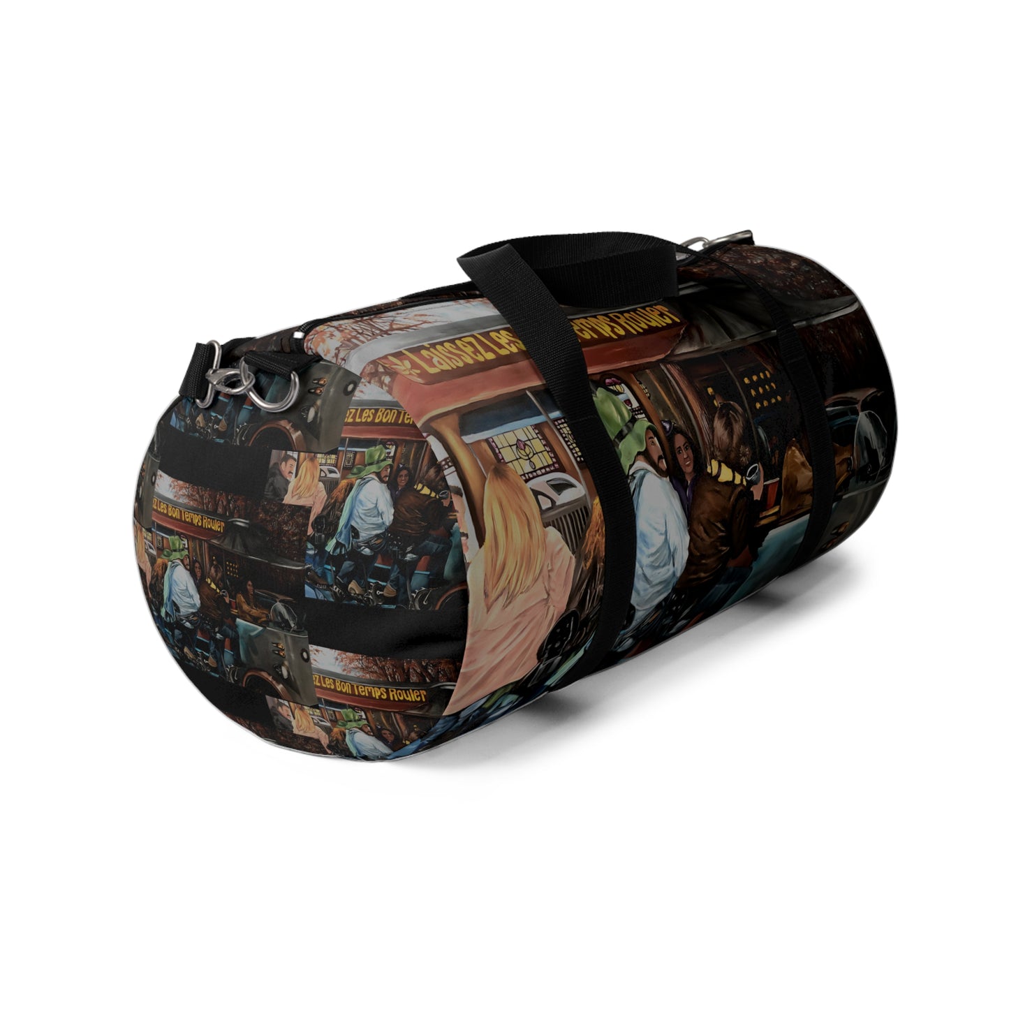 Duffel Bag With Print Design "Let the Good Times Roll"