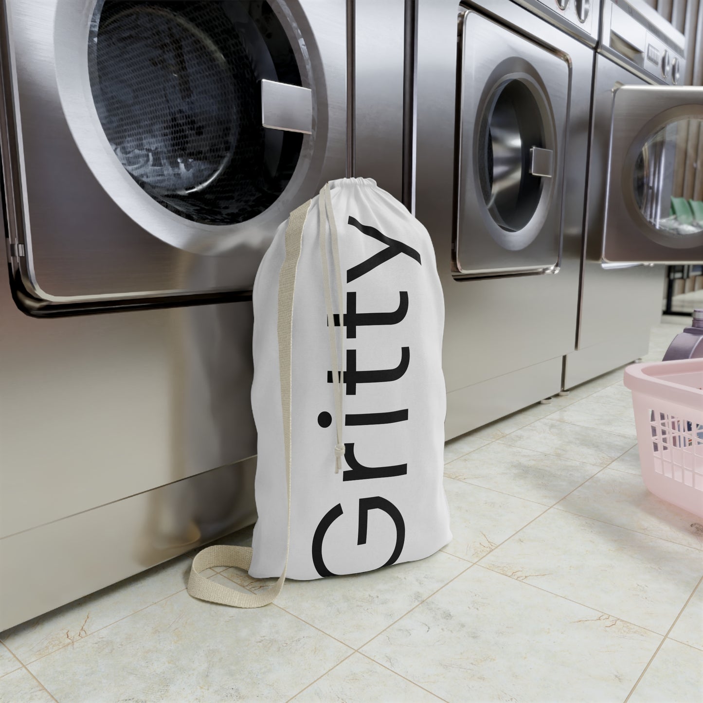 Laundry Bag for Students and Commuters, Grit Going and Never Give Up Design, Cool College Laundry Sack, Dirty Laundry Organizer, Gift, Gotta Grit Through It