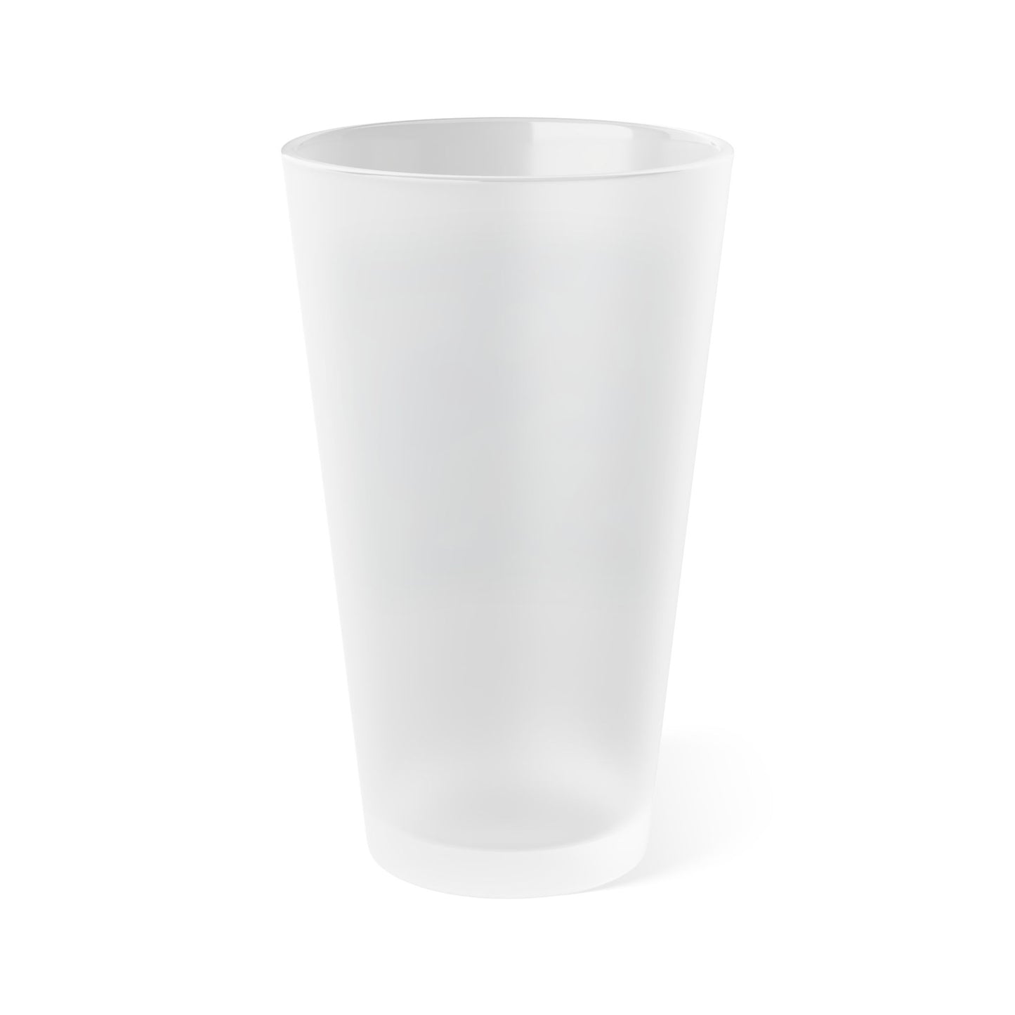 Frosted Pint Glass, 16oz, Water Lilies, FrediFreds Home Collection