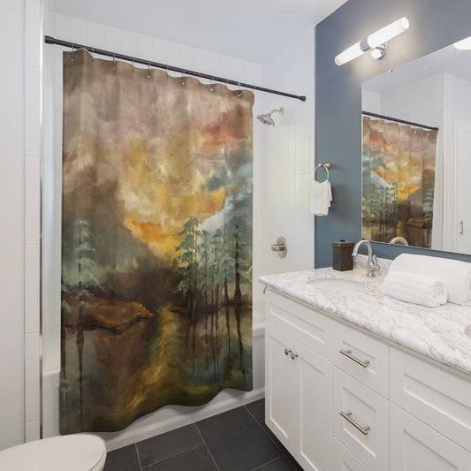 Shower Curtains, Moon Lake, FrediFreds Home Collection