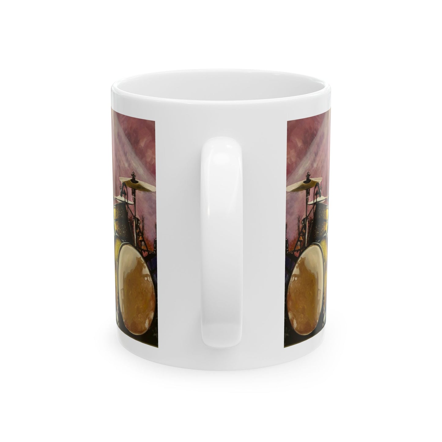 Ceramic Mug, (11oz, 15oz), Drummer, Rhythm Master, Soul Music Collection