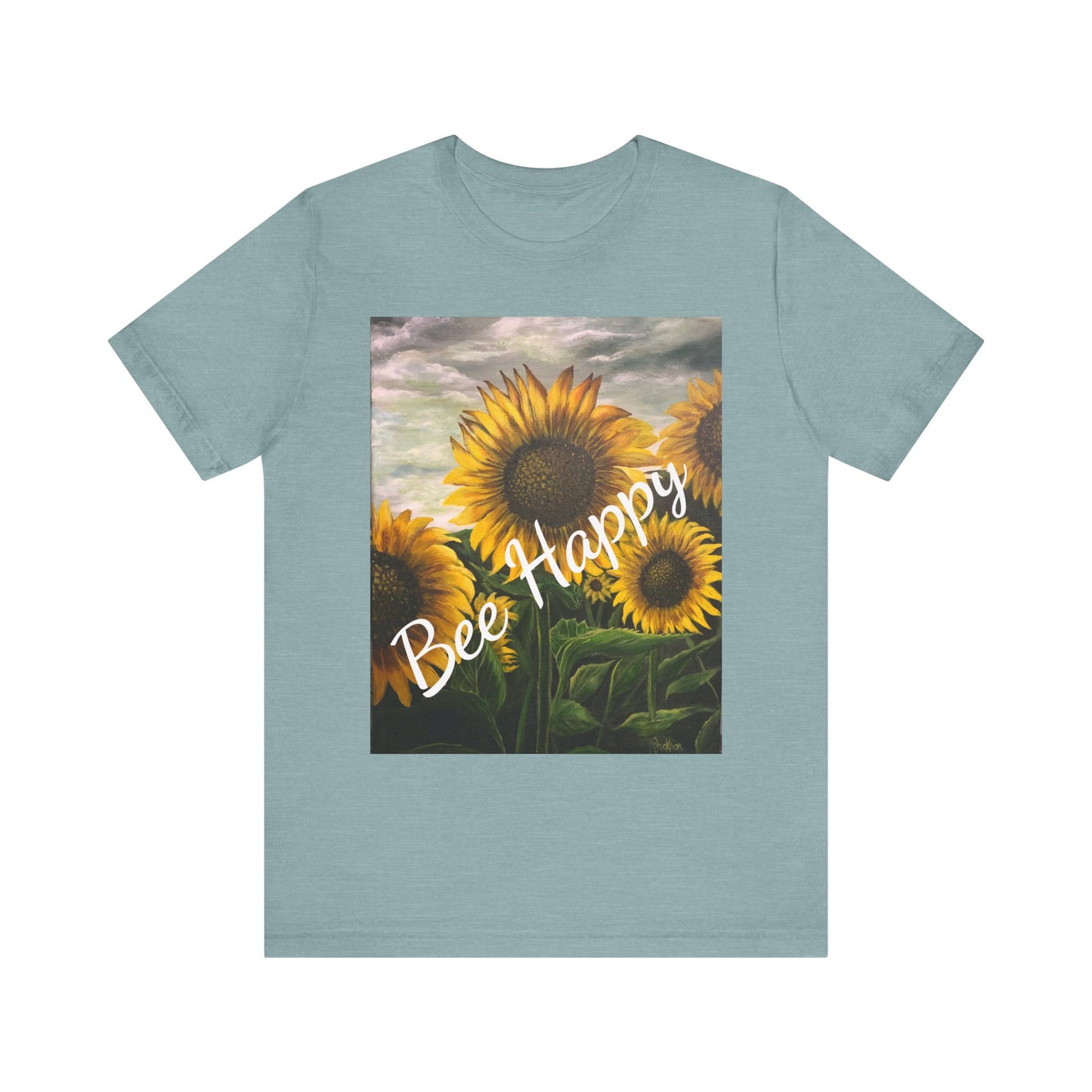 Unisex Jersey Short Sleeve Tee, Sunflowers, FrediFreds Home Collection