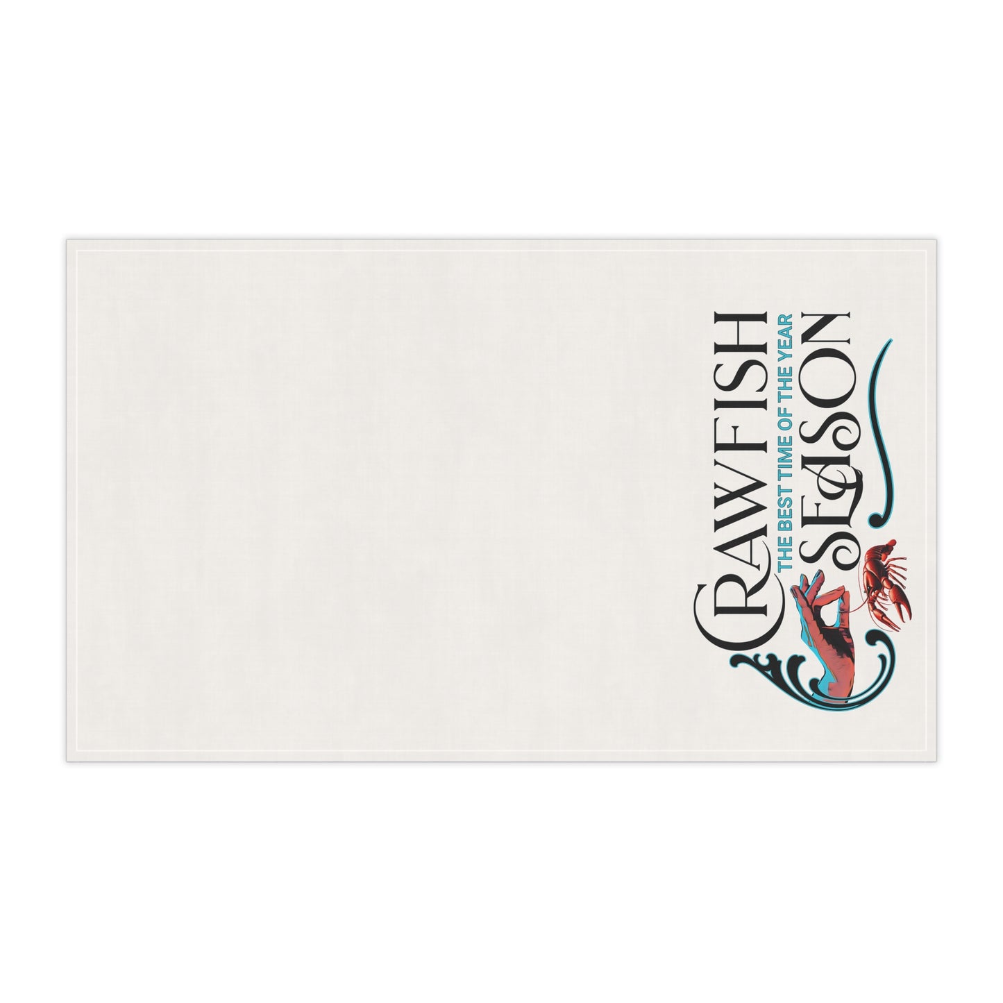 Tea Towels (cotton, poly) ,  Crawfish Season, Life on the Bayou Collection