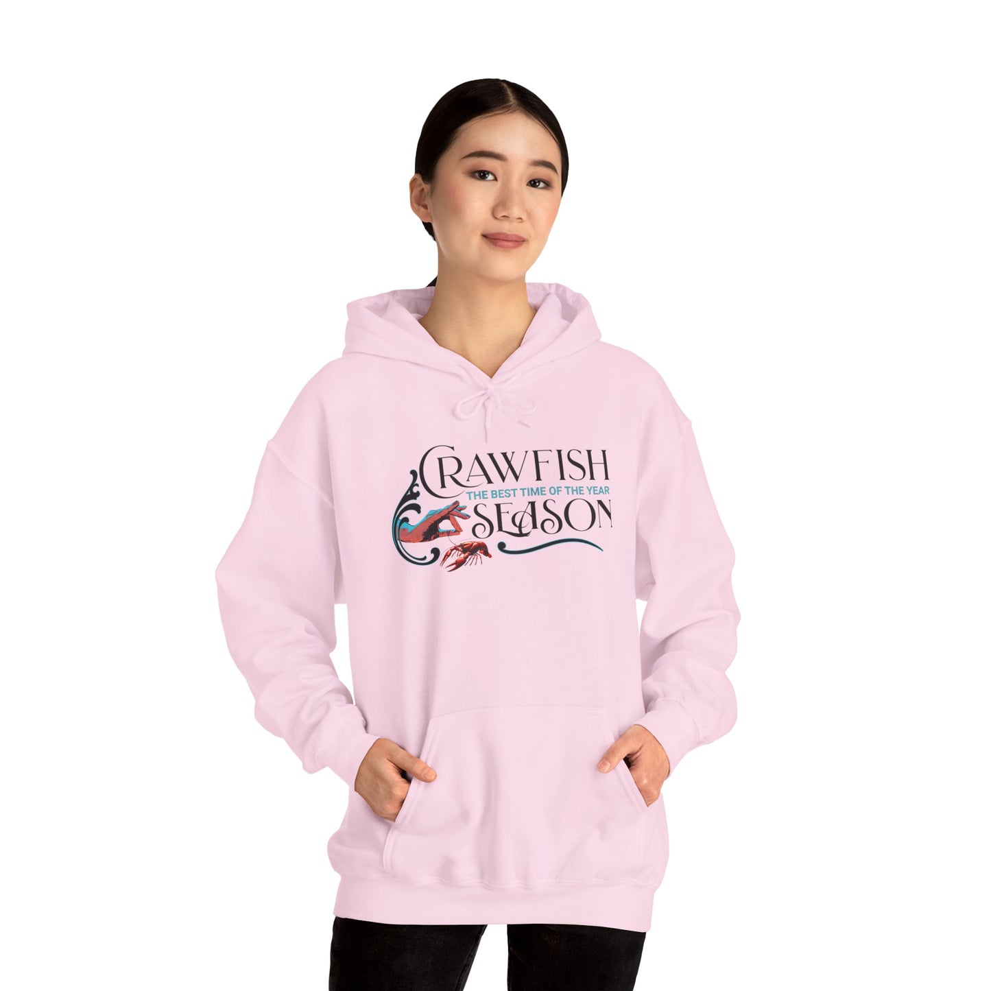 Unisex Heavy Blend™ Hooded Sweatshirt, Crawfish Season, Life on the Bayou Sweatshirt