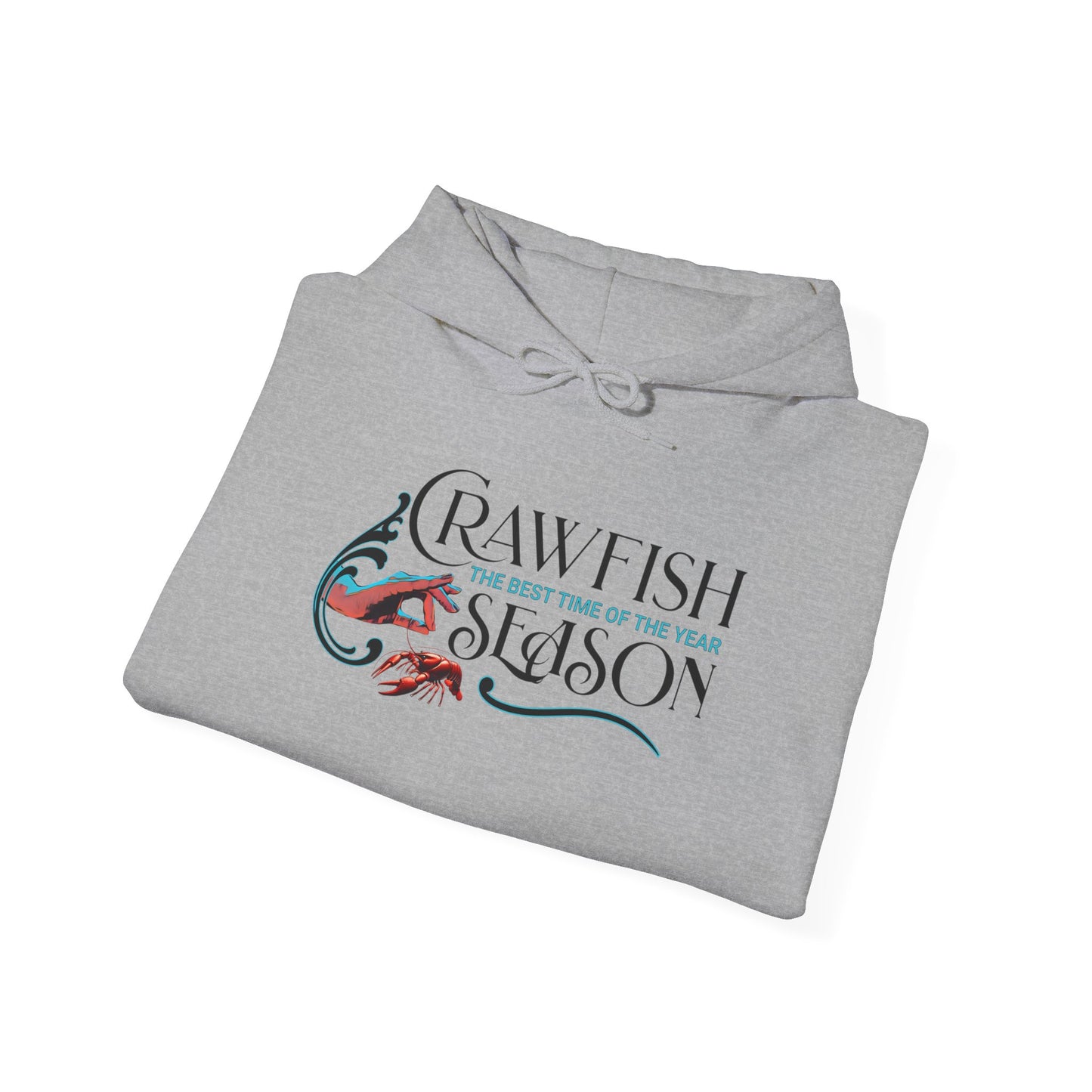 Unisex Heavy Blend™ Hooded Sweatshirt, Crawfish Season, Life on the Bayou Sweatshirt