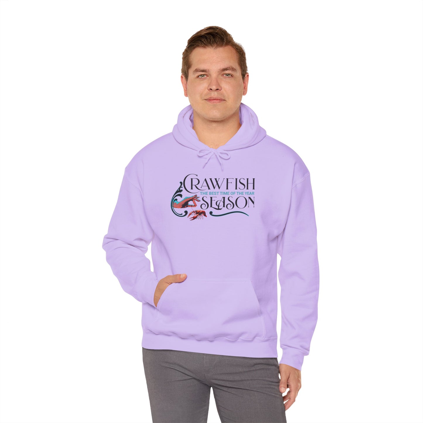 Unisex Heavy Blend™ Hooded Sweatshirt, Crawfish Season, Life on the Bayou Sweatshirt