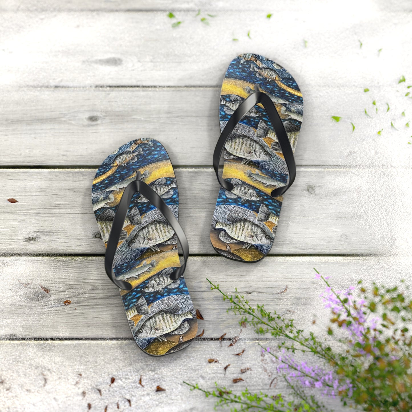 Flip Flops, Honey Hole, Fishing, FrediFreds Home Collection