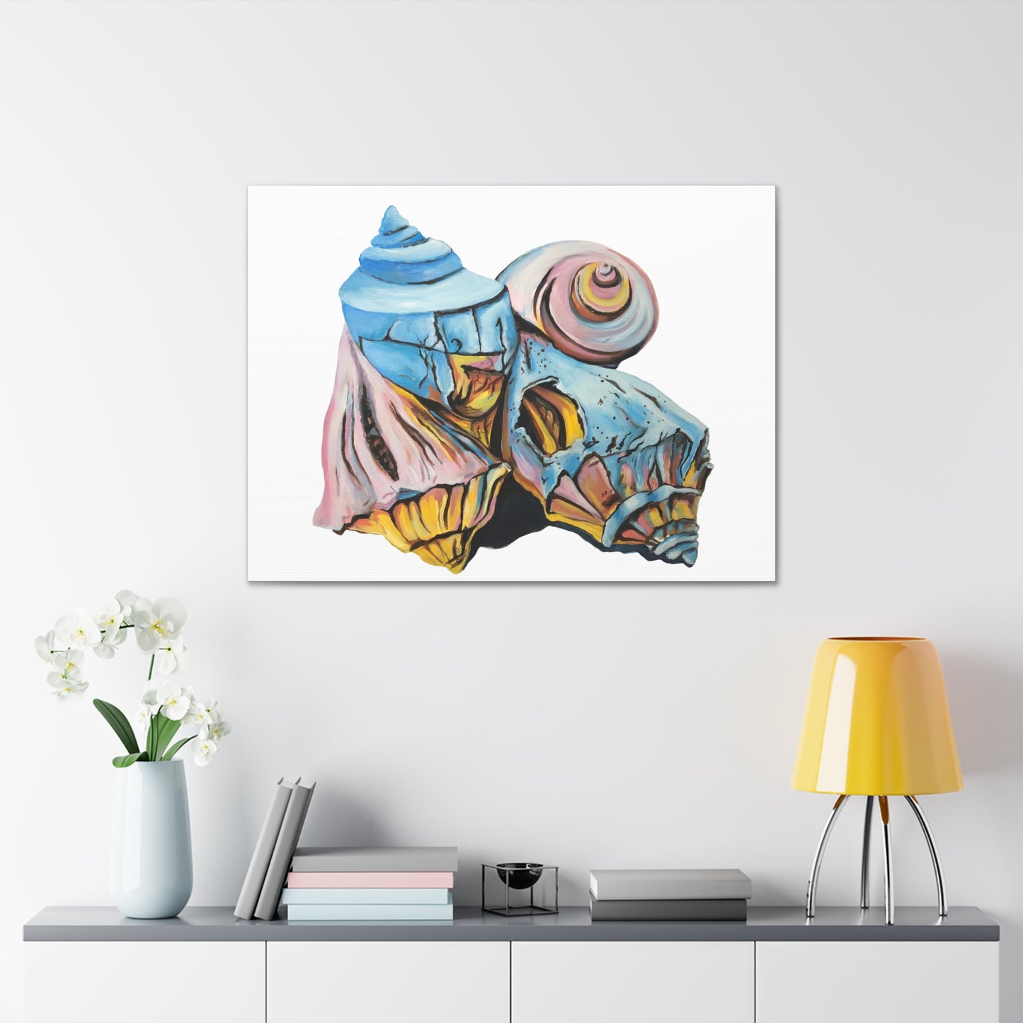 Canvas Gallery Wraps, Artsy Beach Shells, Beachwalker Club Collection