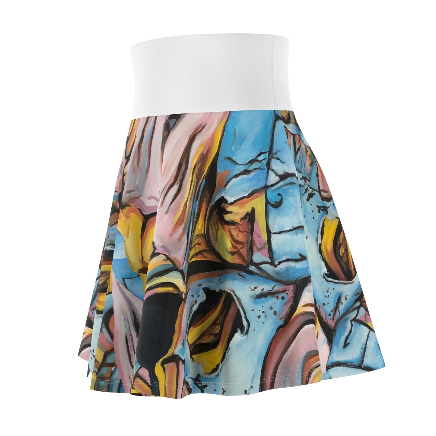 Women's Skater Skirt (AOP), Artsy Beach Shells, Beachwalker Club Collection