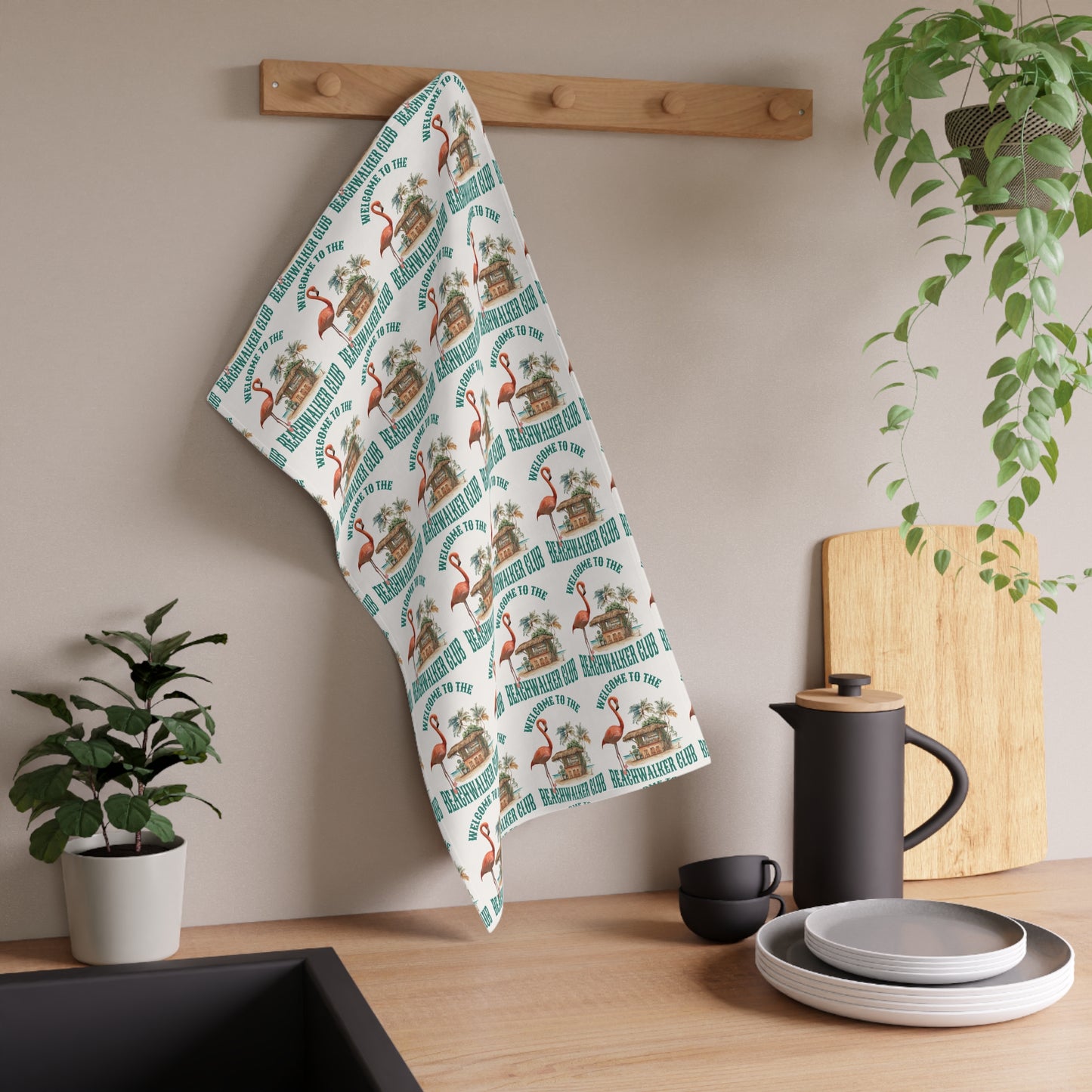 Tea Towels (cotton, poly) . Coastal, Beachwalker Club Collection