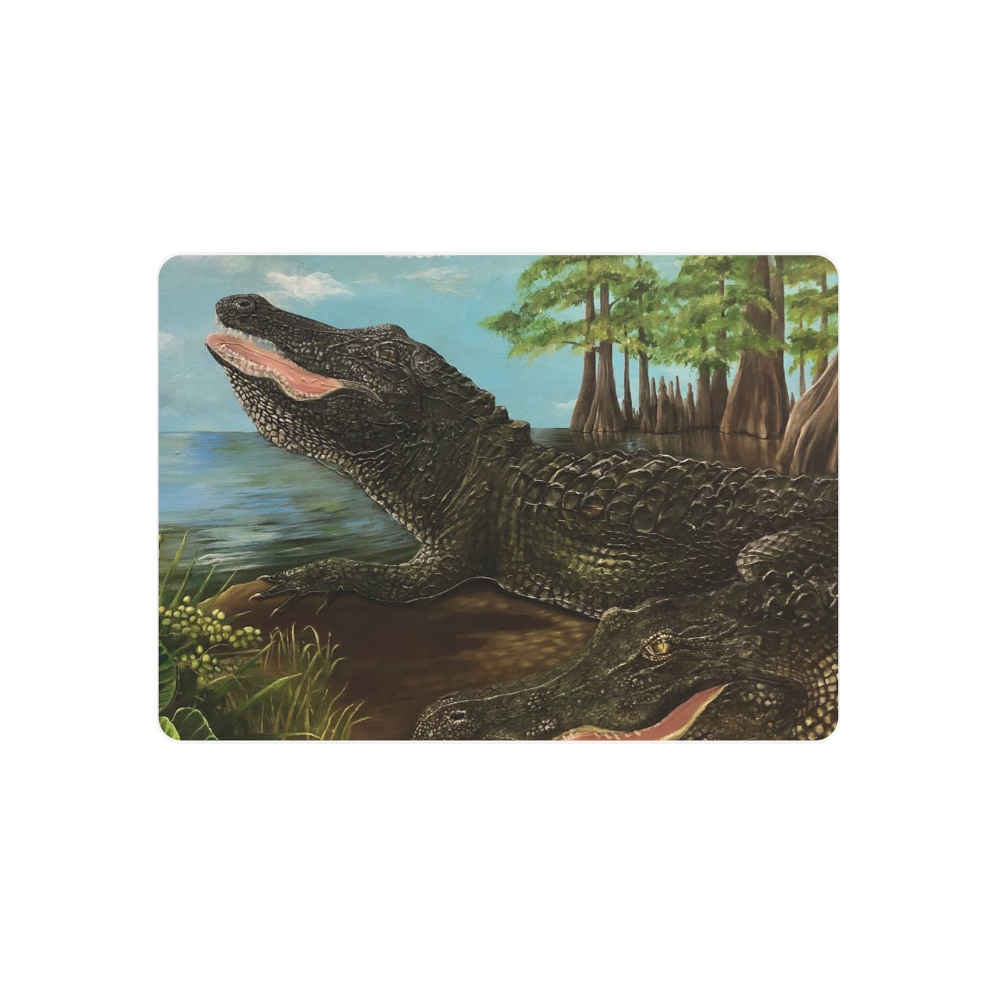 Metal Art Sign, Alligator Landing, Life on the Bayou Collection