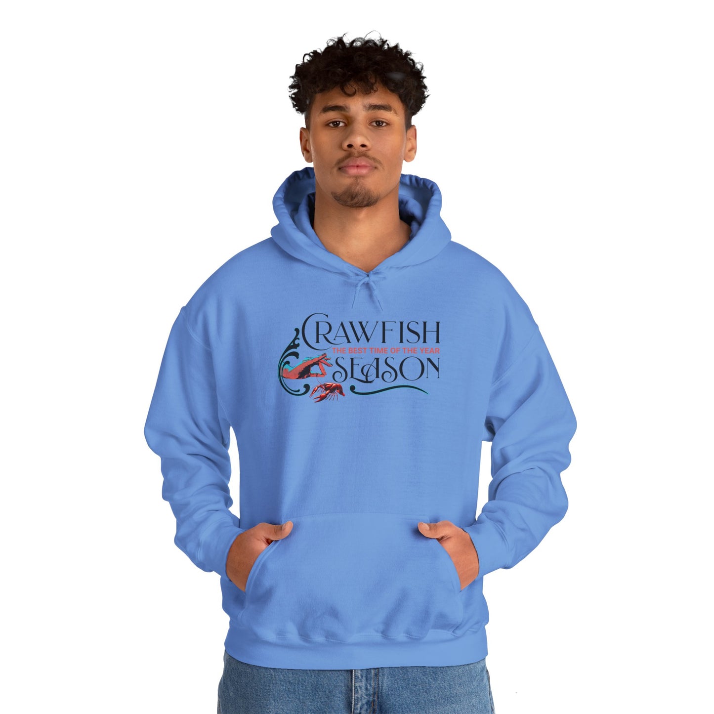 Unisex Heavy Blend™ Hooded Sweatshirt, Crawfish Season, Life on the Bayou Sweatshirt