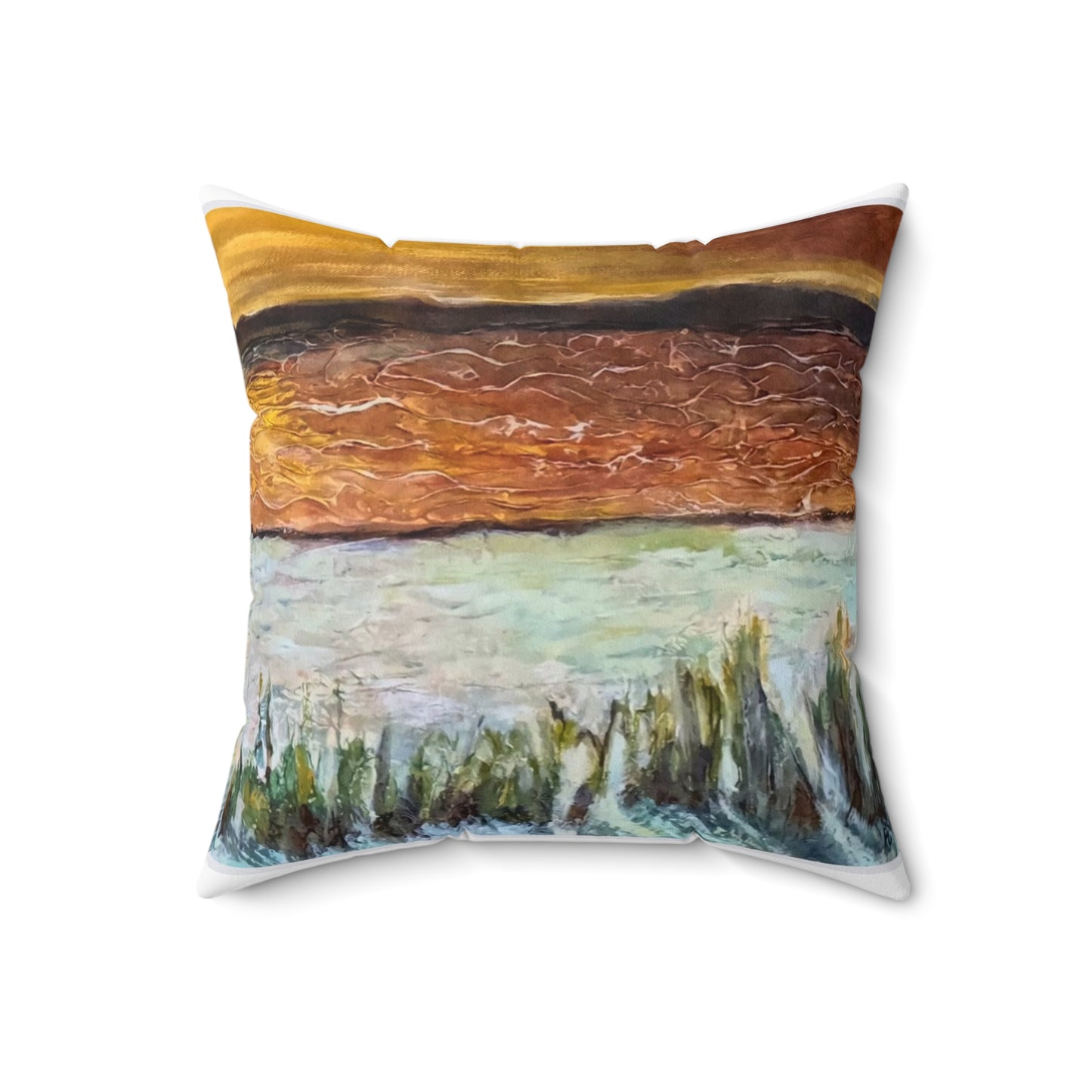 Spun Polyester Square Pillow, Paradise at Navarre, Beachwalker Club Collection