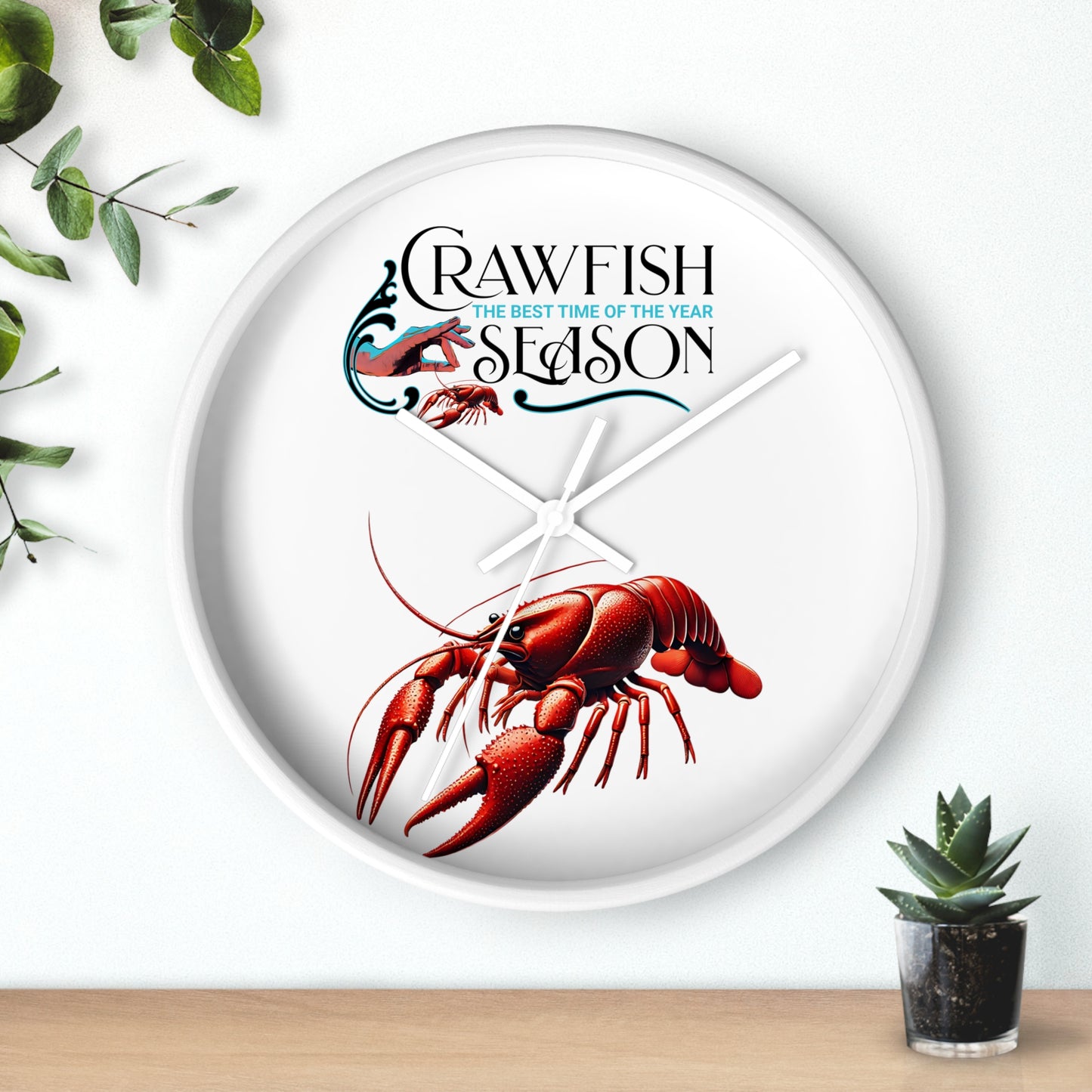 Wall Clock, Crawfish Season, Life on the Bayou Collection