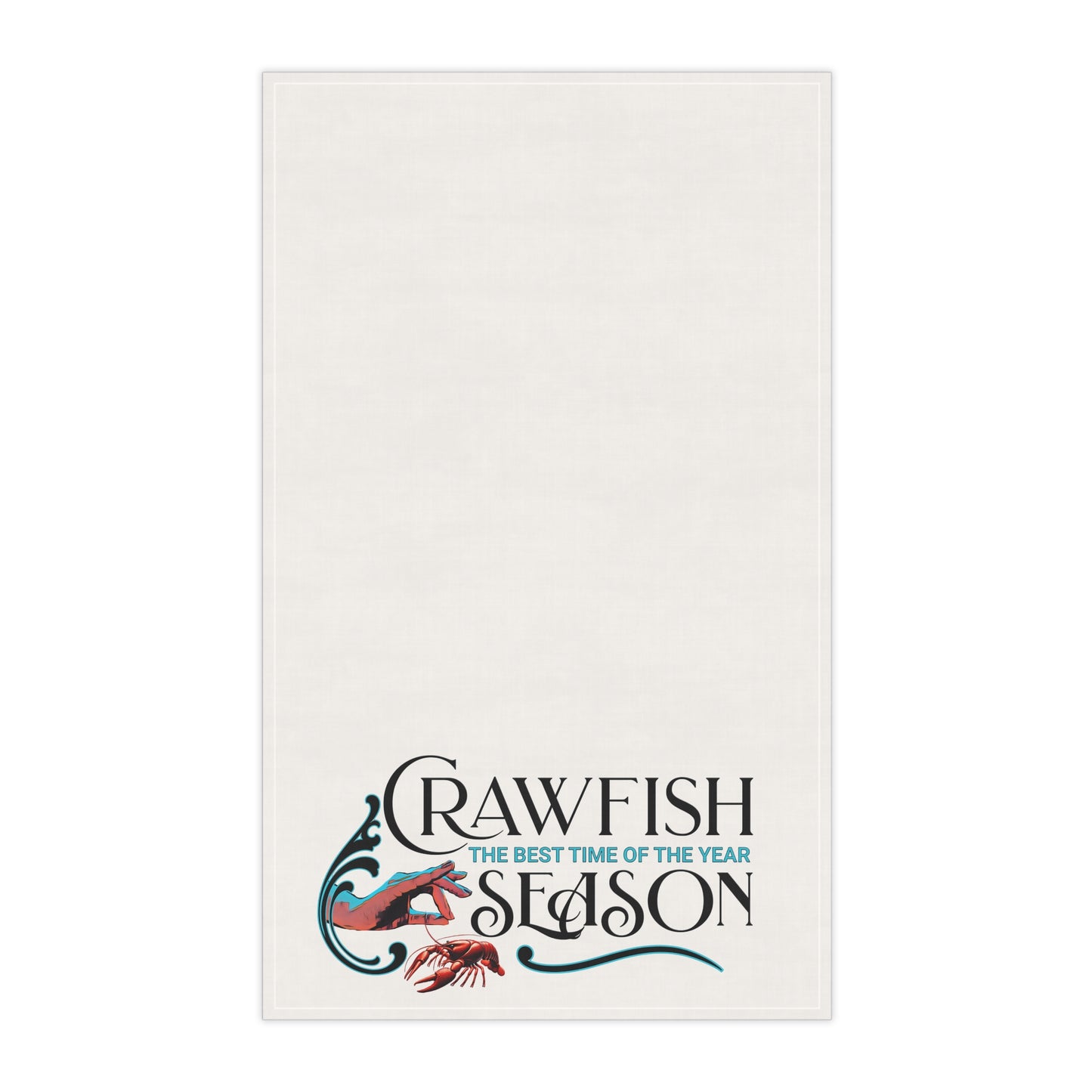 Tea Towels (cotton, poly) ,  Crawfish Season, Life on the Bayou Collection