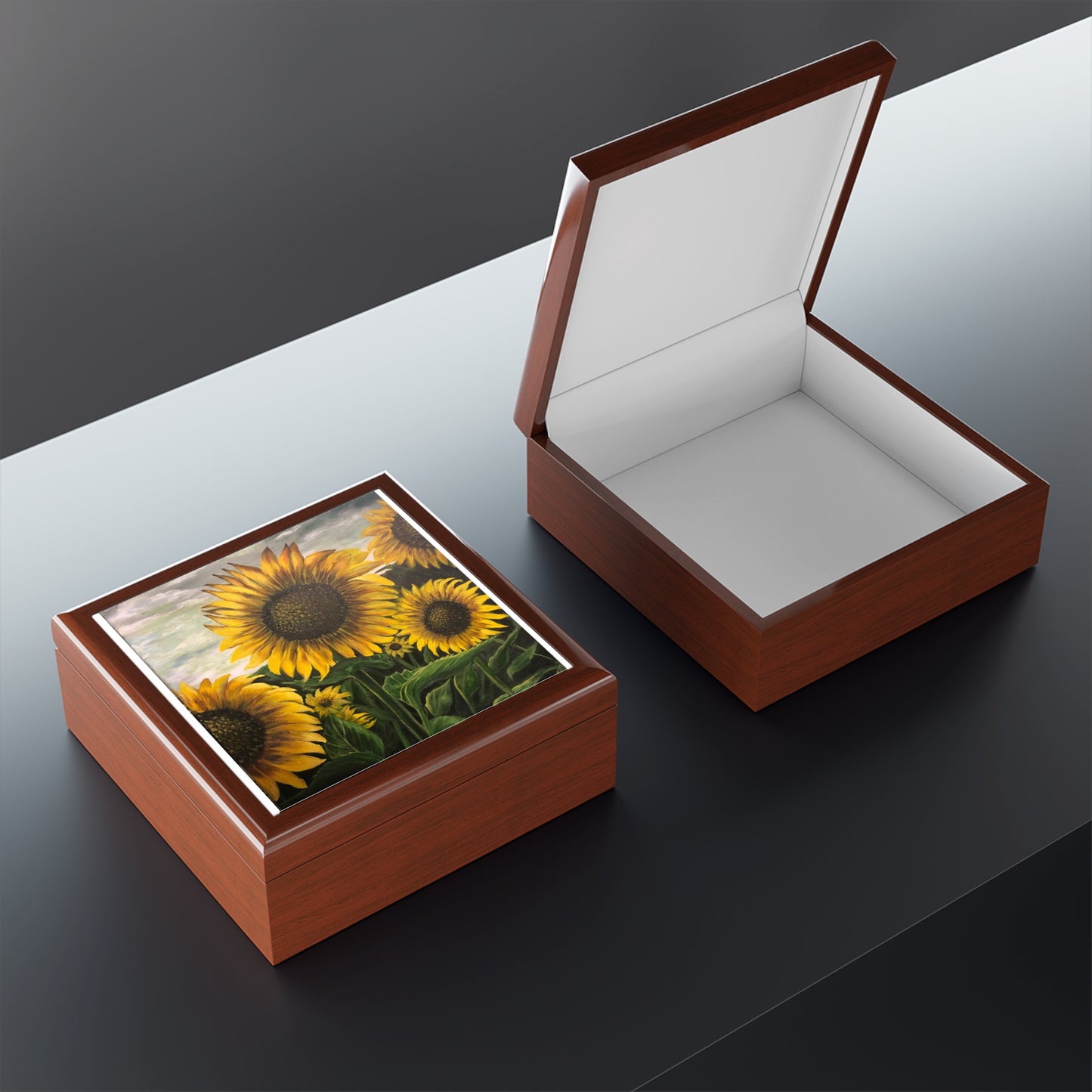 Jewelry Box, Sunflowers