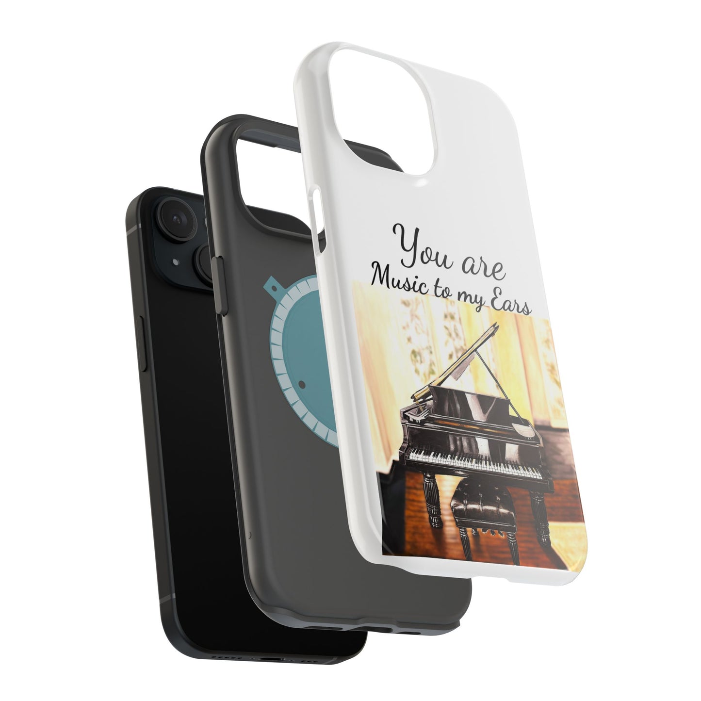 Magnetic Tough Cases, "Music to My Ears", Piano Art,