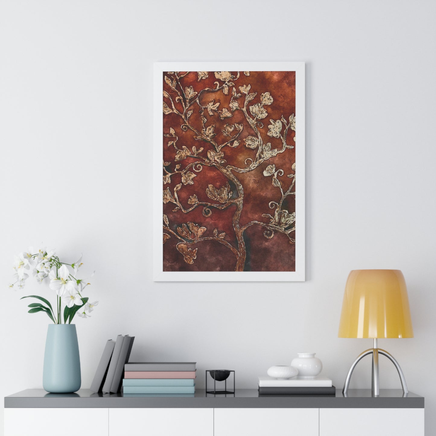 Framed Vertical Poster, Tree of Life, FrediFreds Home Collection