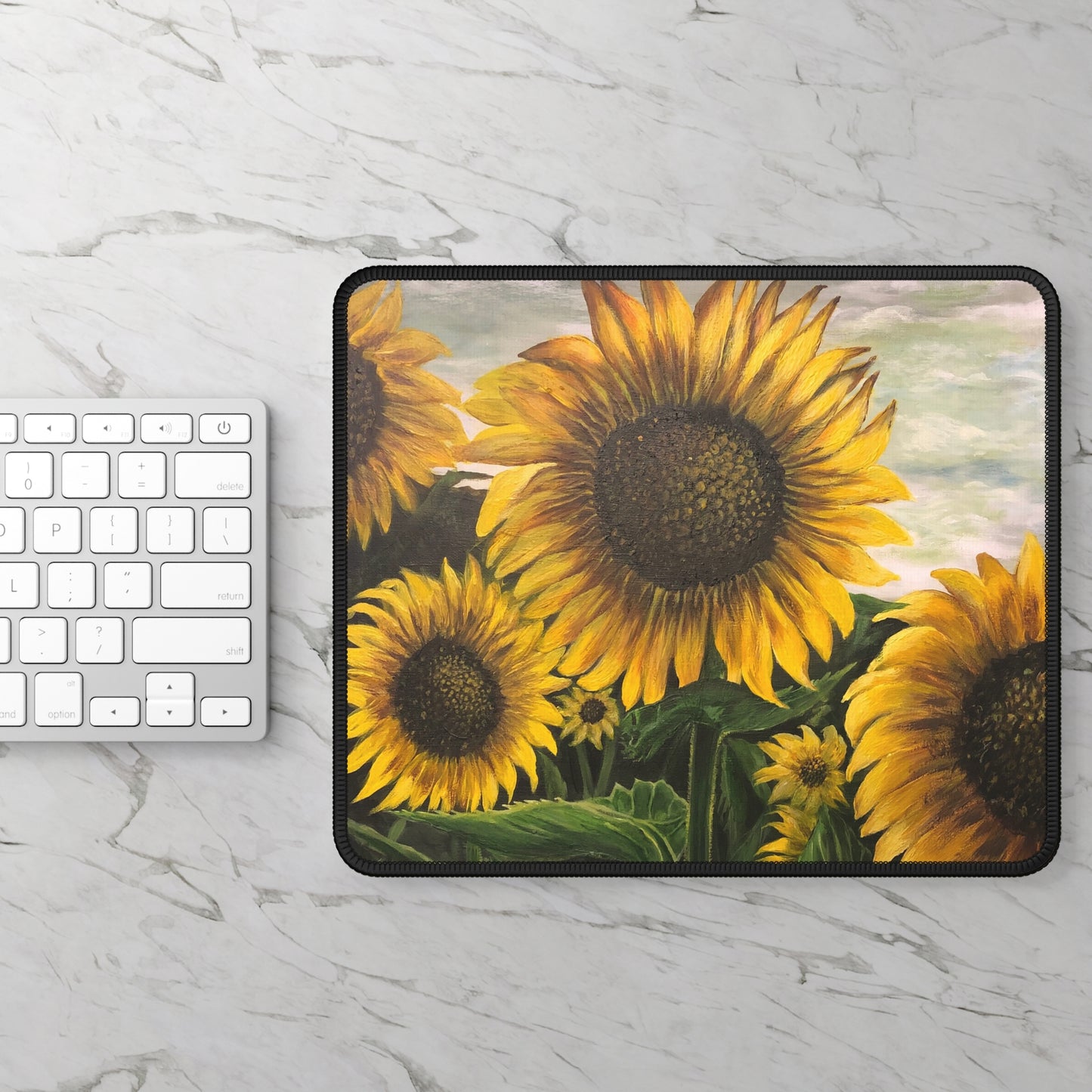 Gaming Mouse Pad, Sunflower Field