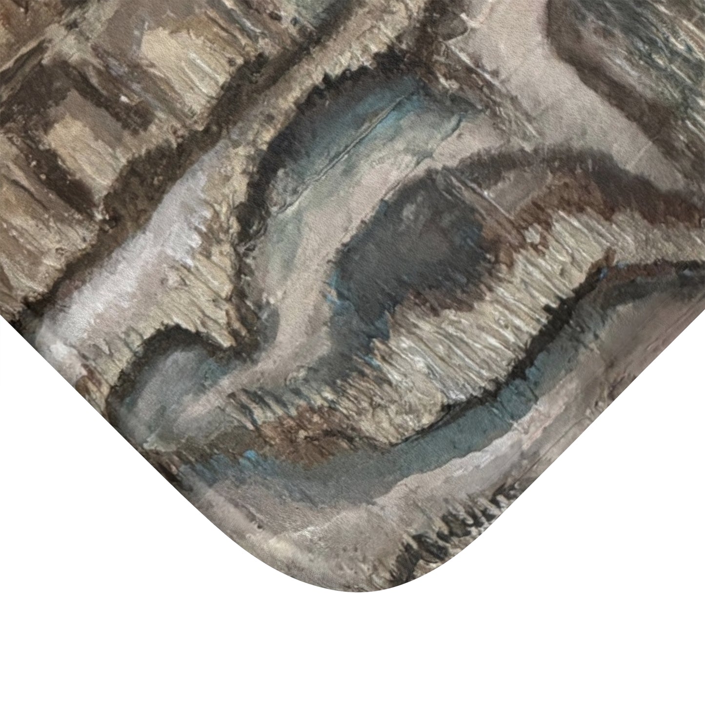 Bath Mat, Artsy, Abstract Oyster Shells, FrediFreds Home Collection