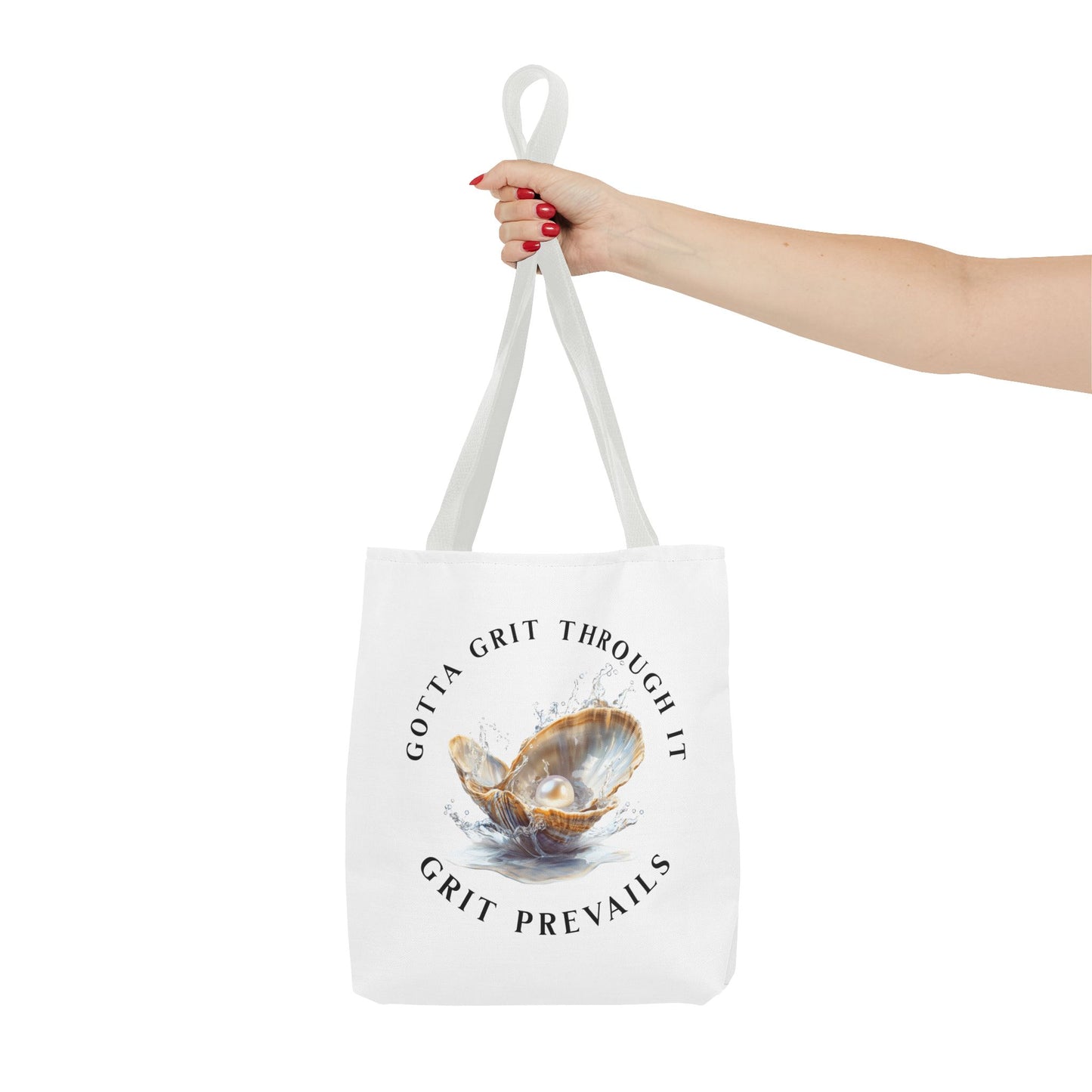 Tote Bag (AOP) "Gotta Grit Through It"