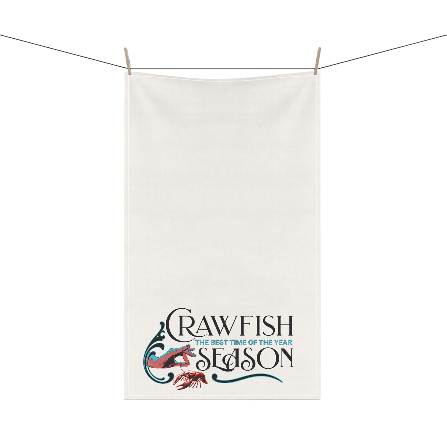 Tea Towels (cotton, poly) ,  Crawfish Season, Life on the Bayou Collection