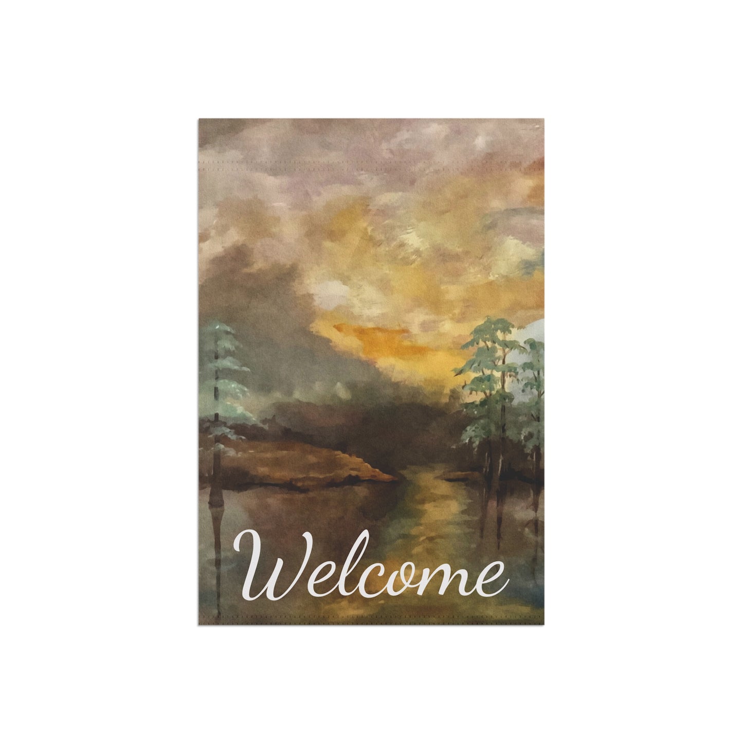 Garden & House Banner, Moon Lake, FrediFreds Home Collection