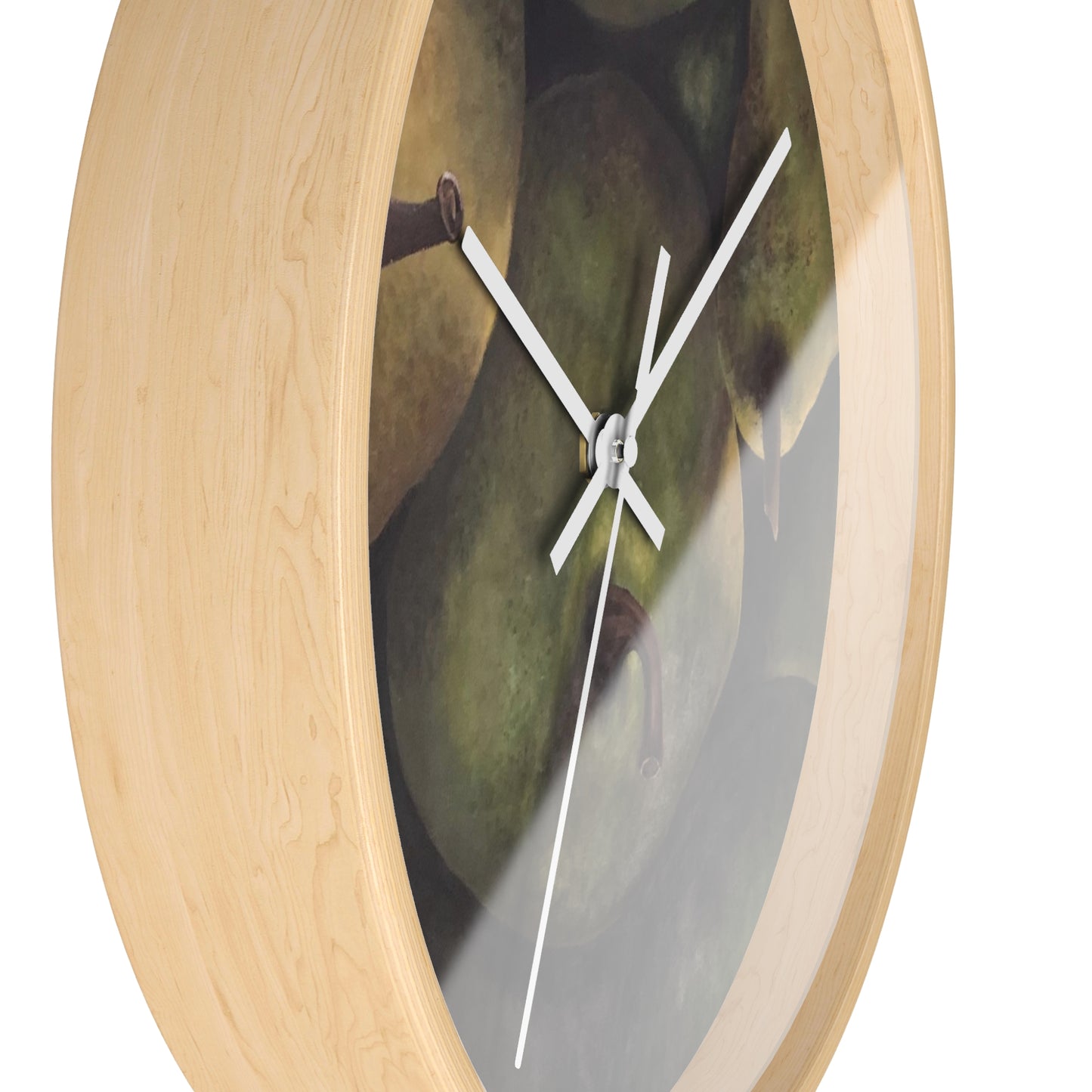 Wall Clock, Pear Delight Print Design,  FrediFreds Home Collection