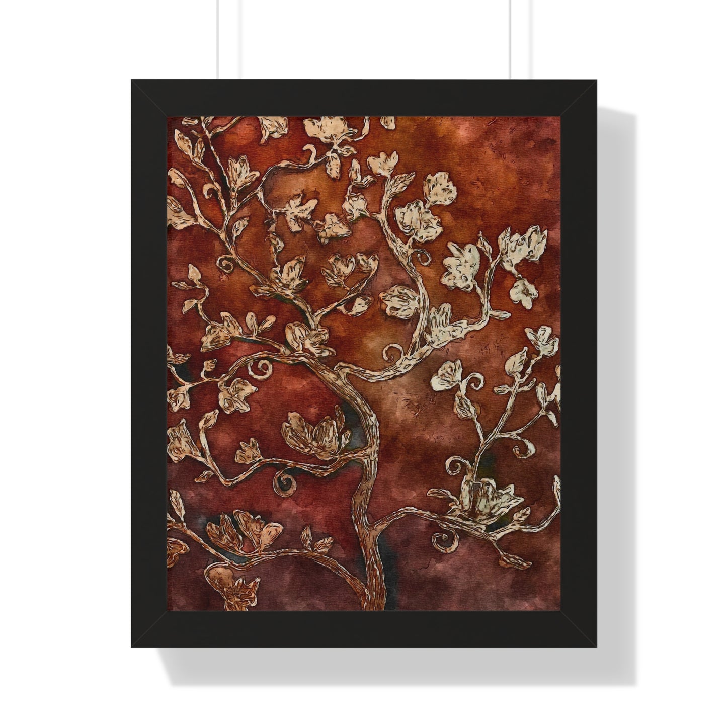 Framed Vertical Poster, Tree of Life, FrediFreds Home Collection