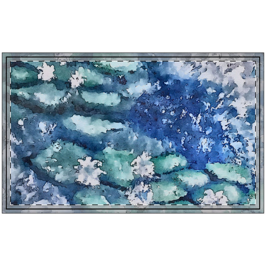 Polyester Doormat, Water Lilies, FrediFreds Home Collection