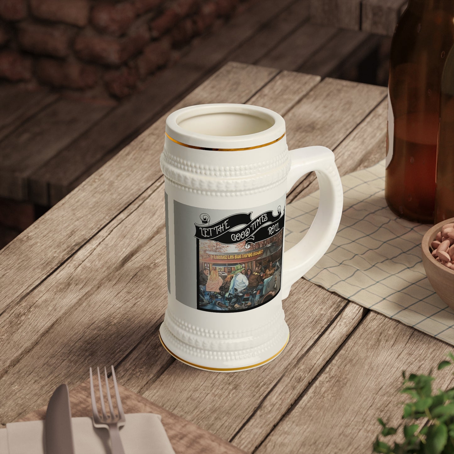 Beer Stein Mug, Let the Good Times Roll Collection