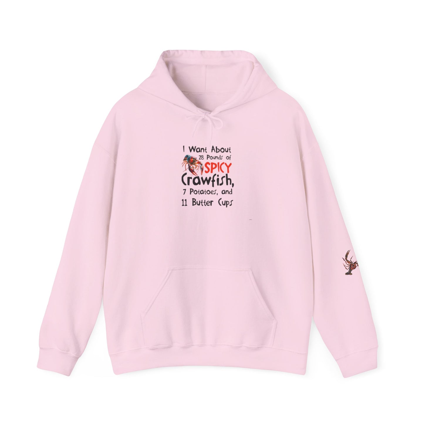 Unisex Heavy Blend™ Hooded Sweatshirt, I want 28 pounds of spicy crawfish, Crawfish Season Collection