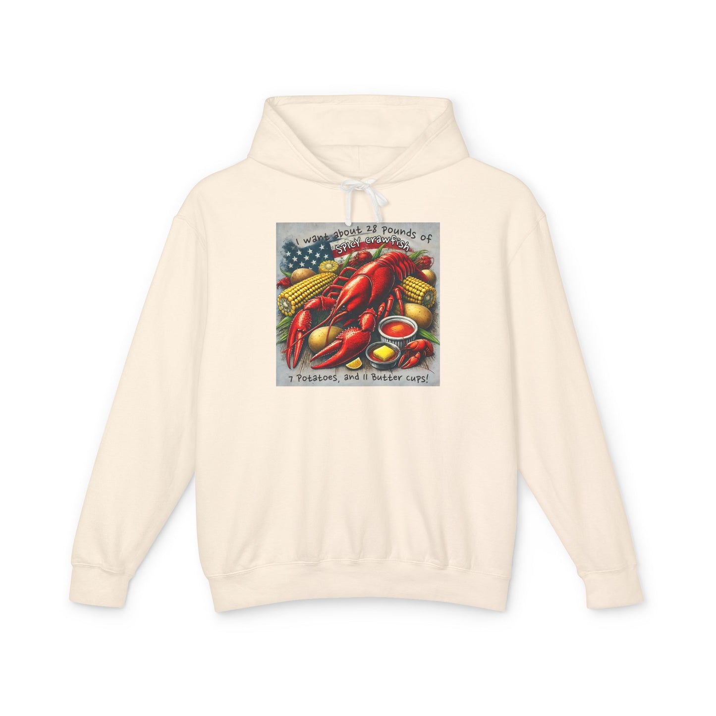 Crawfish Themed Hoodie Sweatshirt, Bayou Life Collection, Louisiana Boil Apparel, Gift for Foodie, Cute Southern Outerwear, Cajun Crawfish