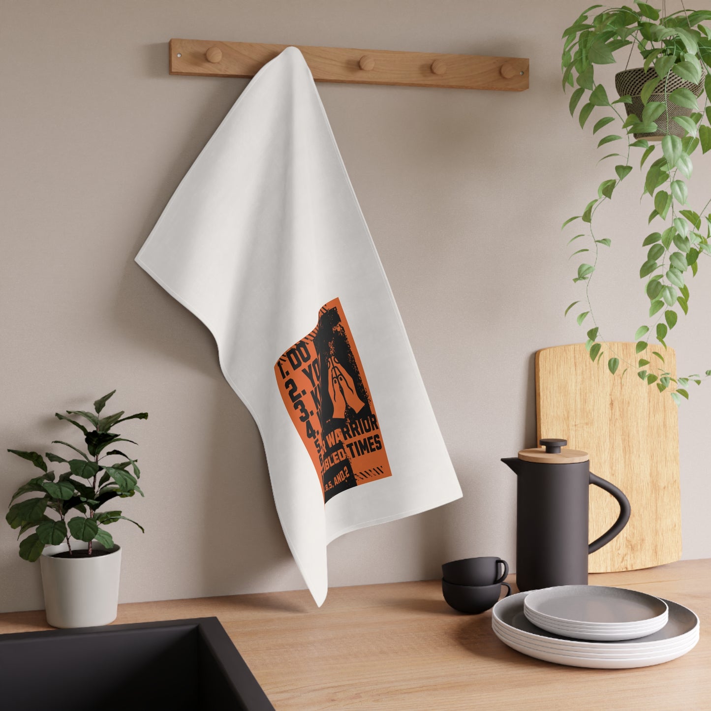 Tea Towels (cotton, poly) "Prayer Warrior ", FrediFreds Home Collection