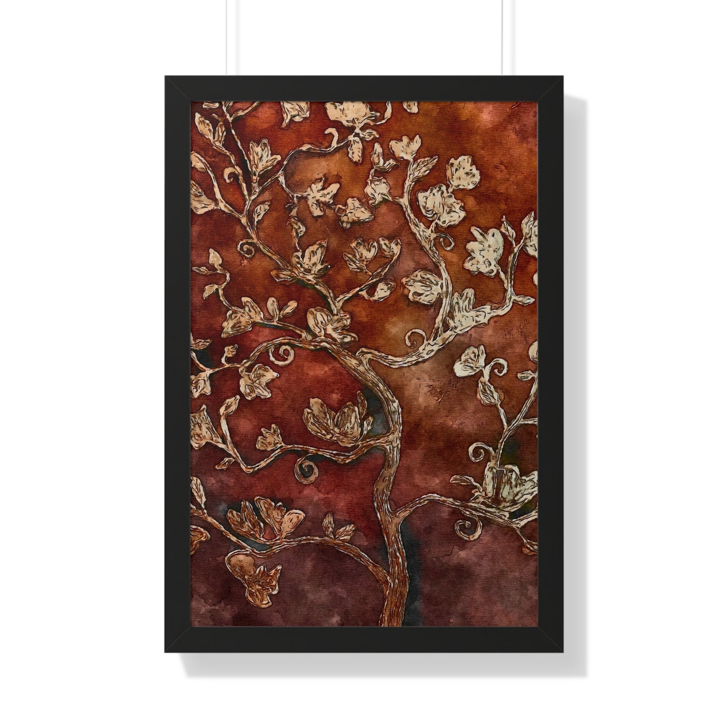 Framed Vertical Poster, Tree of Life, FrediFreds Home Collection