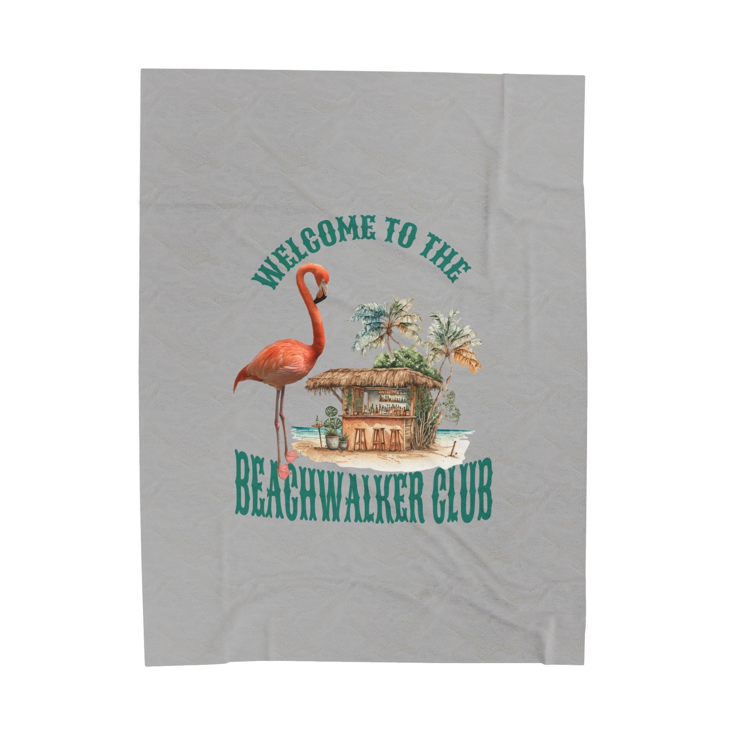 Velveteen Plush"Beachwalker Club"  Blanket,  Snuggling Cover for Home or Travel, Beachwalker Club Collection
