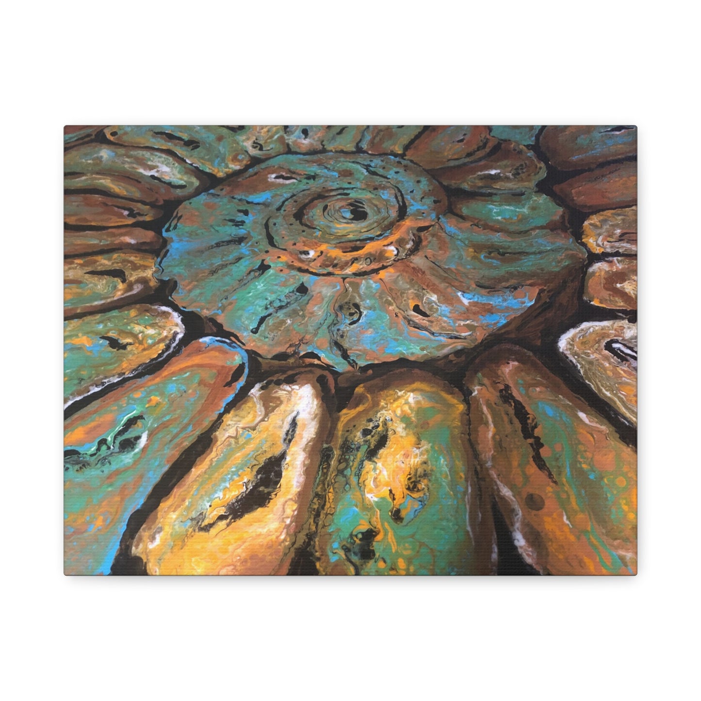 Matte Canvas, Stretched, 1.25", Fossil, Artwork, FrediFreds Home Collection