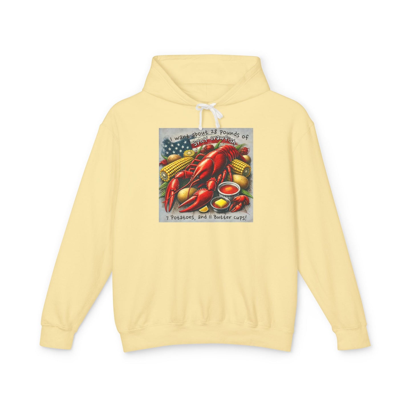 Crawfish Themed Hoodie Sweatshirt, Bayou Life Collection, Louisiana Boil Apparel, Gift for Foodie, Cute Southern Outerwear, Cajun Crawfish