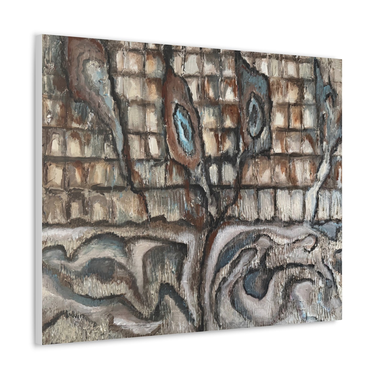 Canvas Gallery Wraps, Oyster Shells Abstract, FrediFreds Home Collection