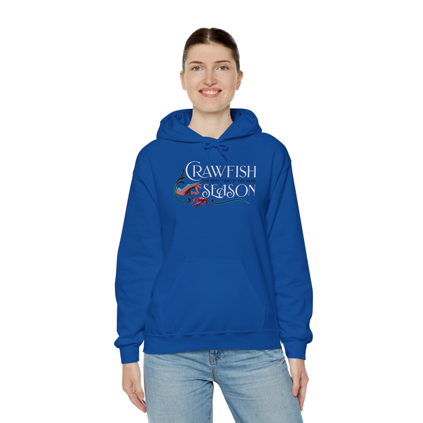 Unisex Heavy Blend™ Hooded Sweatshirt, Crawfish Season, Life on the Bayou Sweatshirt