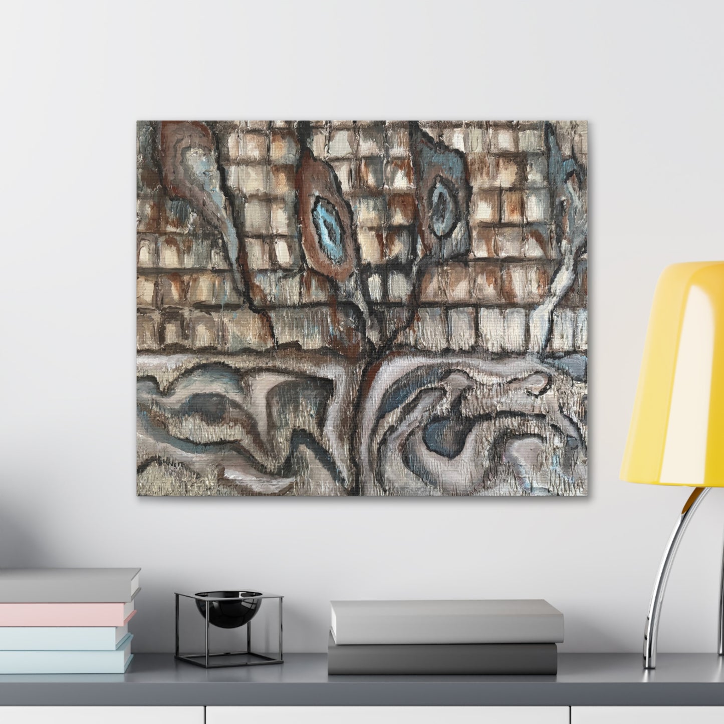 Canvas Gallery Wraps, Artsy, Abstract Oyster Shells, FrediFreds Home Collection