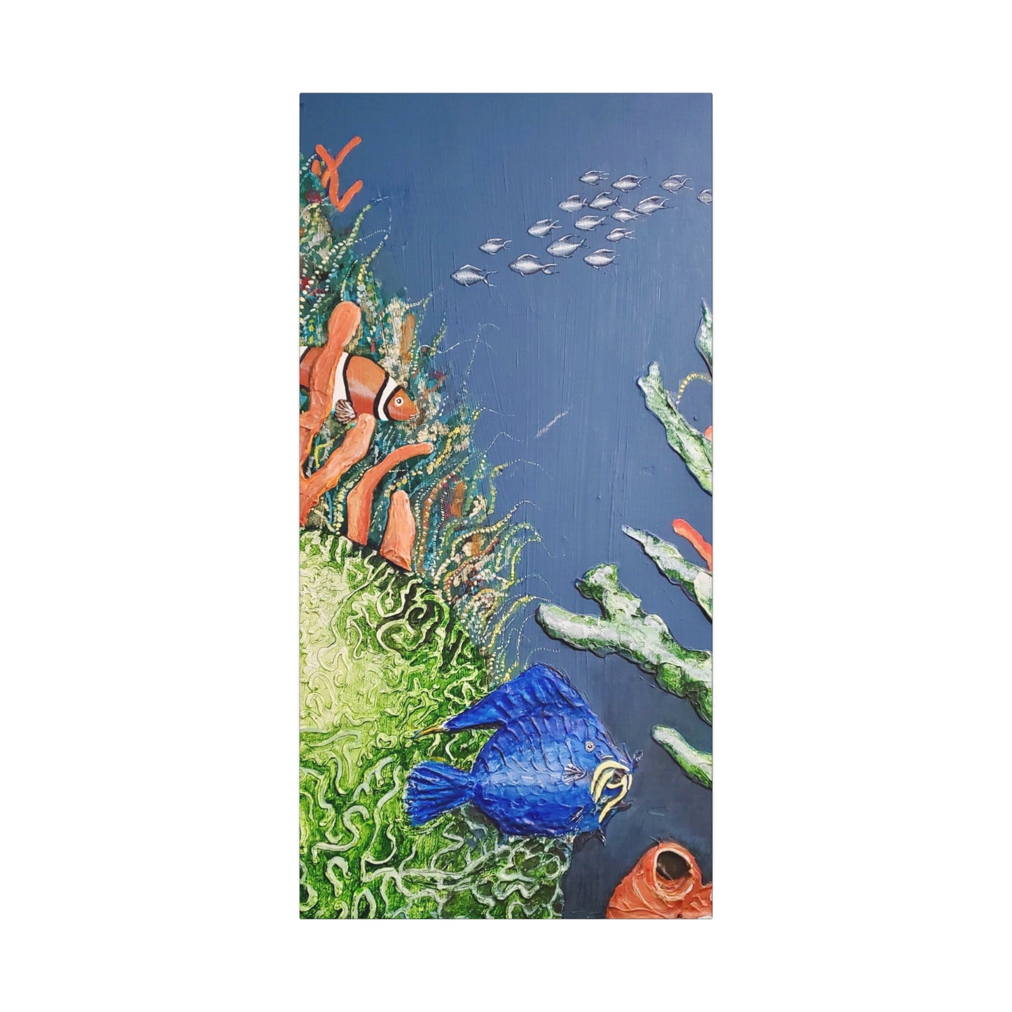 Matte Canvas, Stretched, 1.25", Ocean Life, Artwork, Beachwalker Club Collection