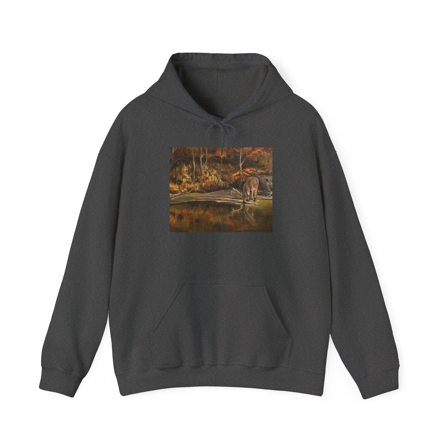 Unisex Heavy Blend™ Hooded Sweatshirt, Deer Haven, Natural Landscape, Life on the Bayou Collection