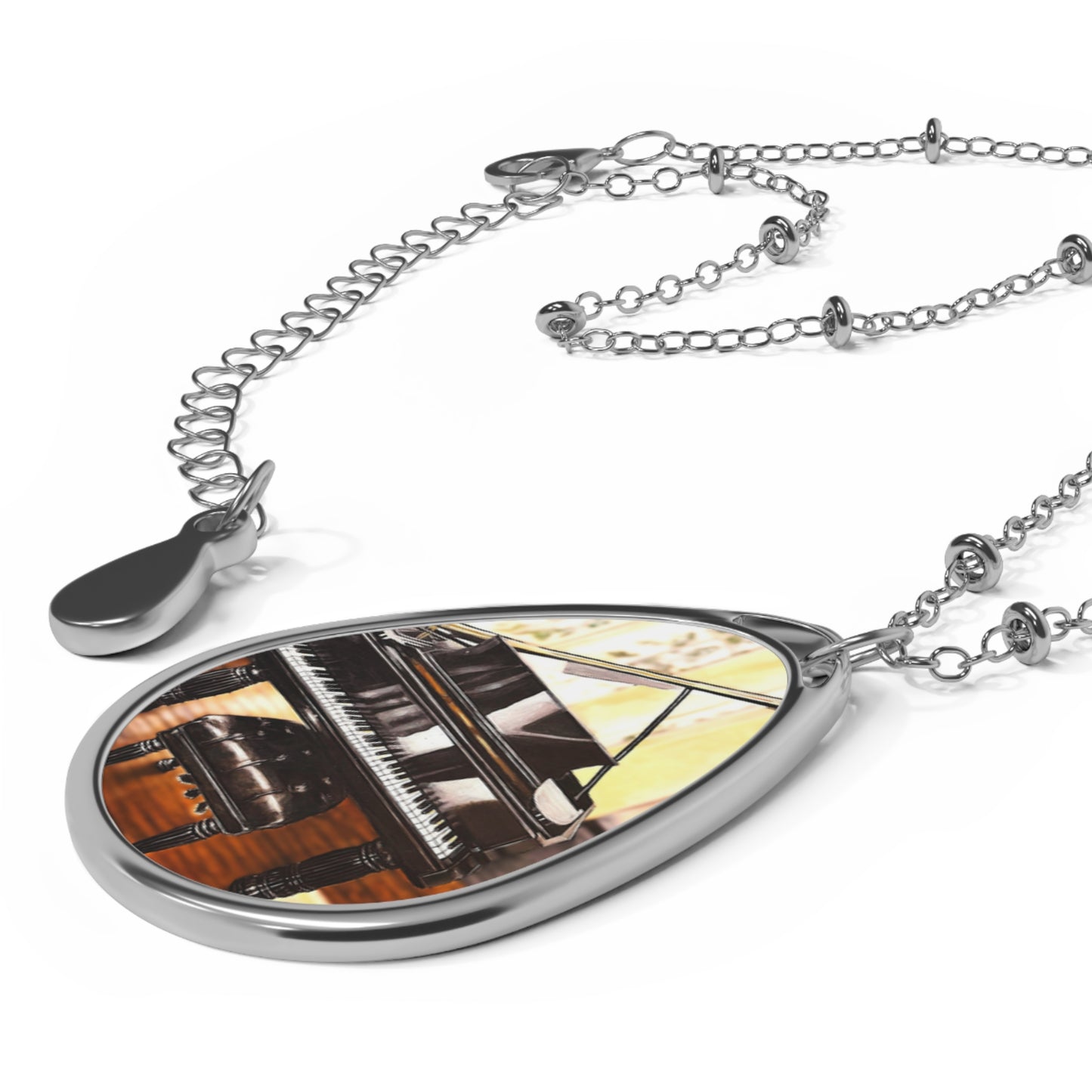 Oval Necklace, Pianist, Musician, Classical Music