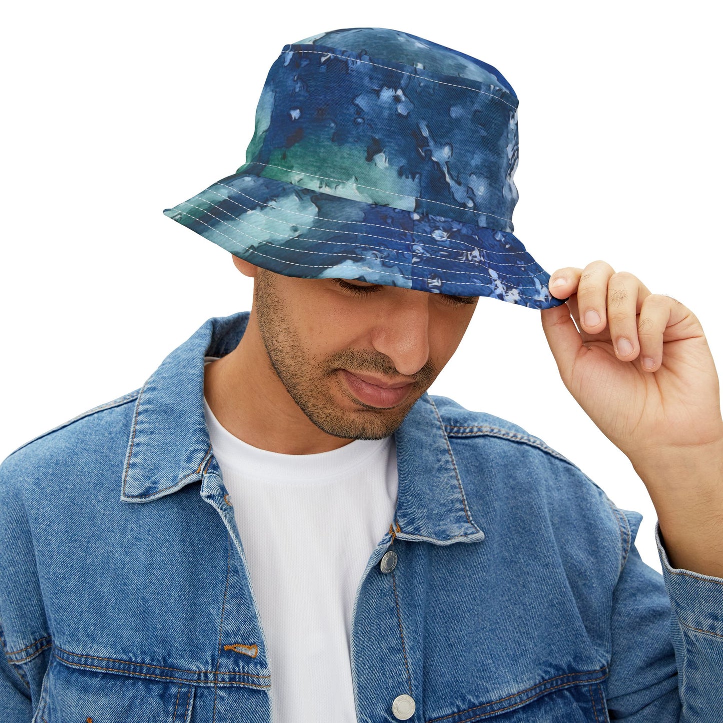 Bucket Hat (AOP), Water Lilies, Artsy, FrediFreds Home Collection