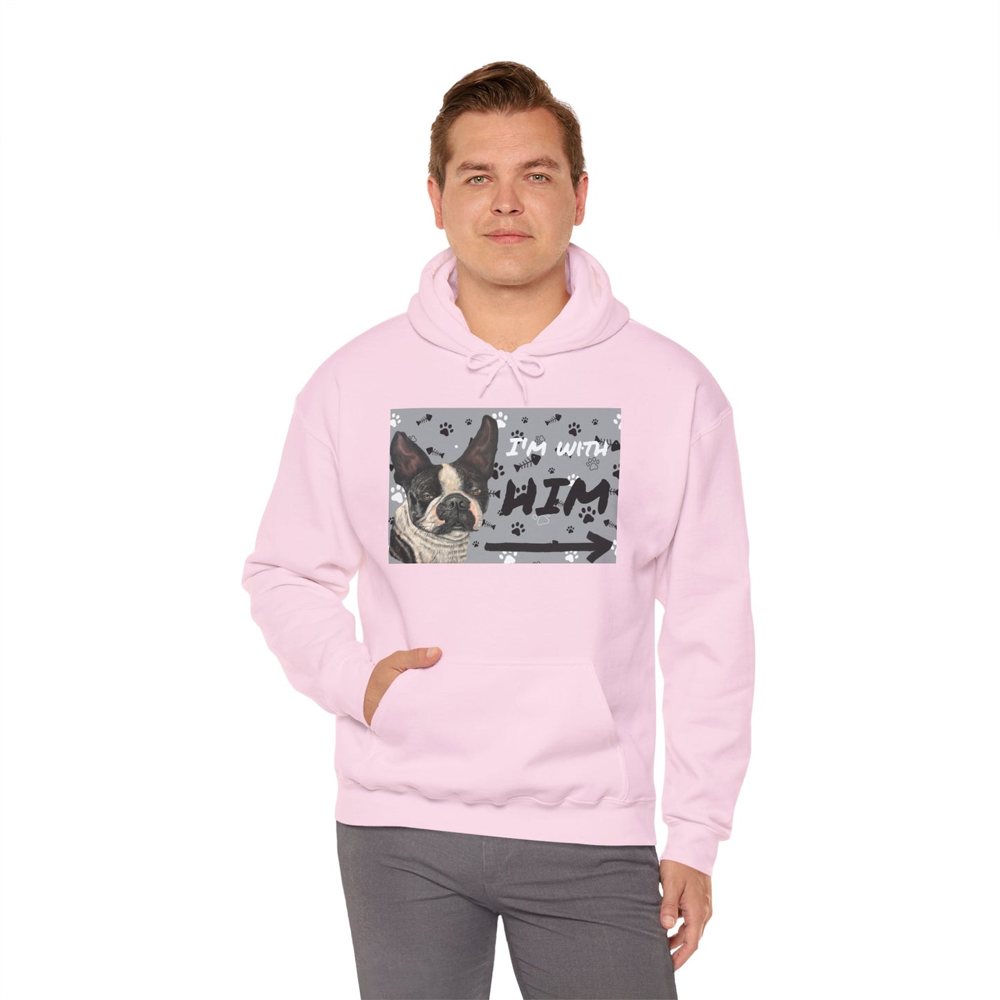 Unisex Heavy Blend™  Friendship Hooded Sweatshirt,   I'm Vibing with Them, Max Loves Pookie Collection