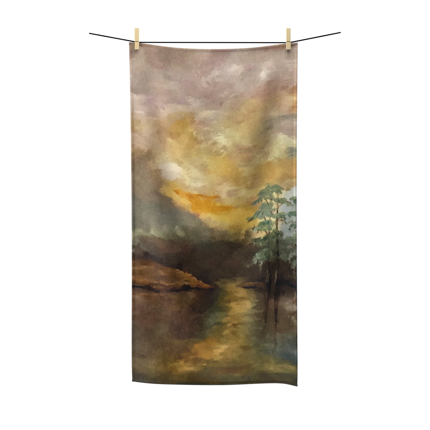 Polycotton Towel, Moon Lake, FrediFreds Home Collection