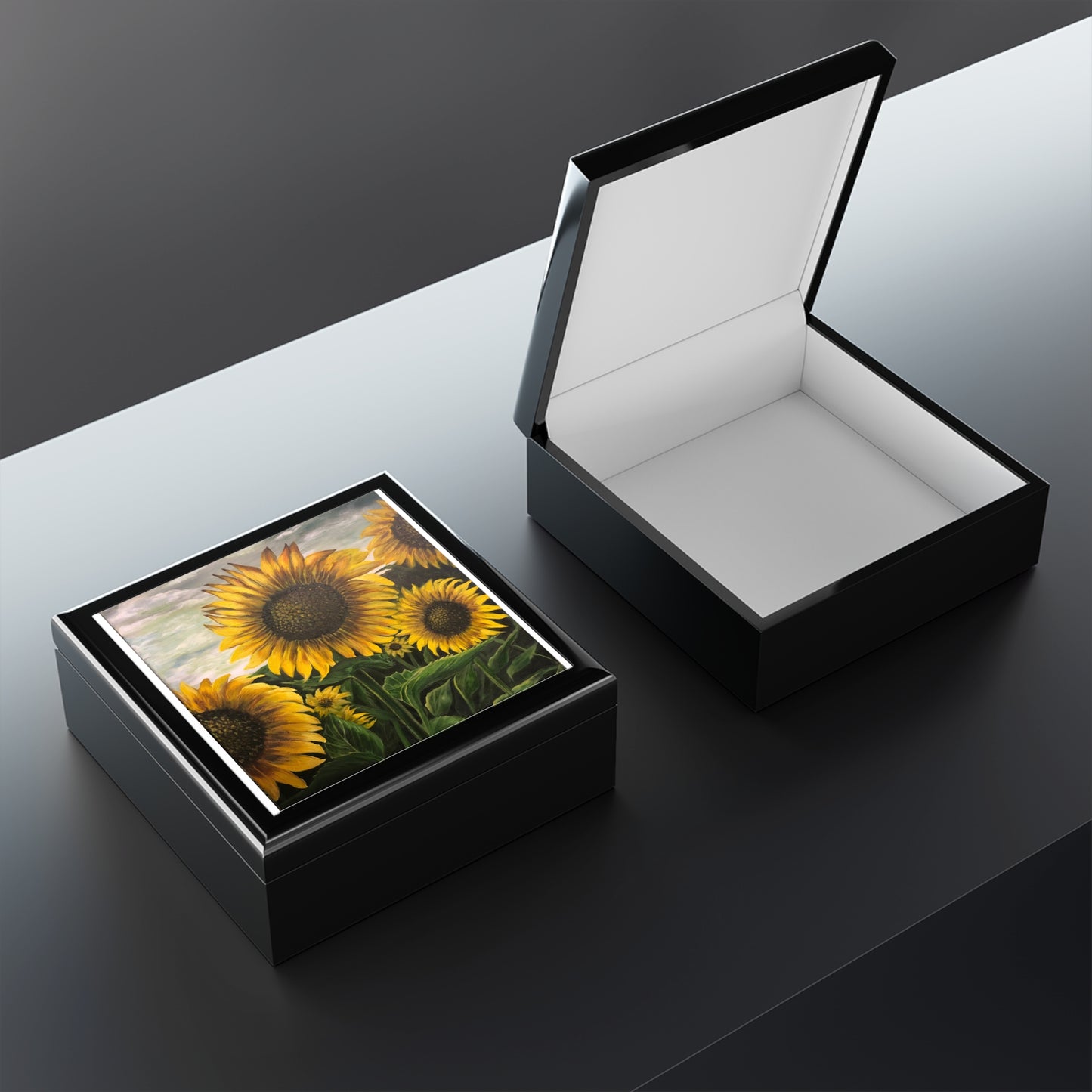 Jewelry Box, Sunflowers