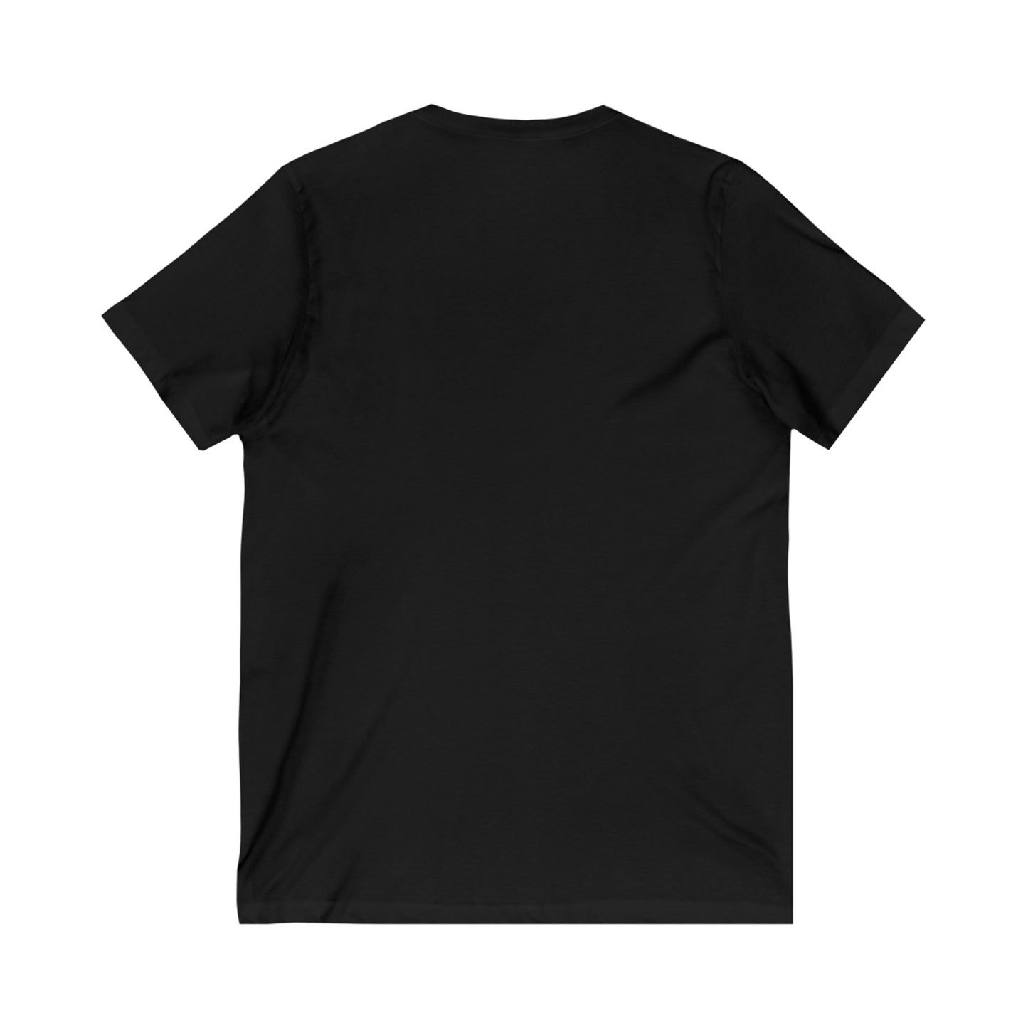 Unisex Jersey Short Sleeve V-Neck Tee, Piano Art, Music, Happy